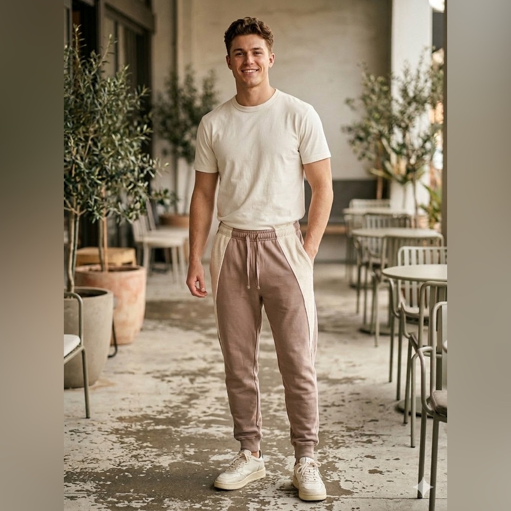NOVA MEN Tone Down Joggers with Drawstring